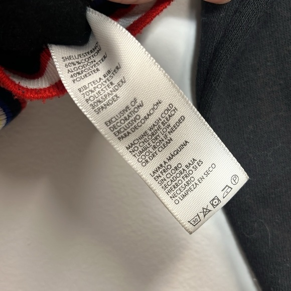 Rebecca Minkoff Women's Black Kristine Sweatshirt V neck Stripes size XS - Picture 4 of 4